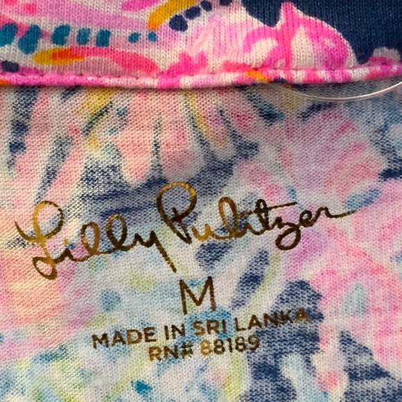 Lilly Pulitzer PJ Knit LS Button Up Top Oyster Bay Navy Seen and Herd Knit NWT - Picture 5 of 15